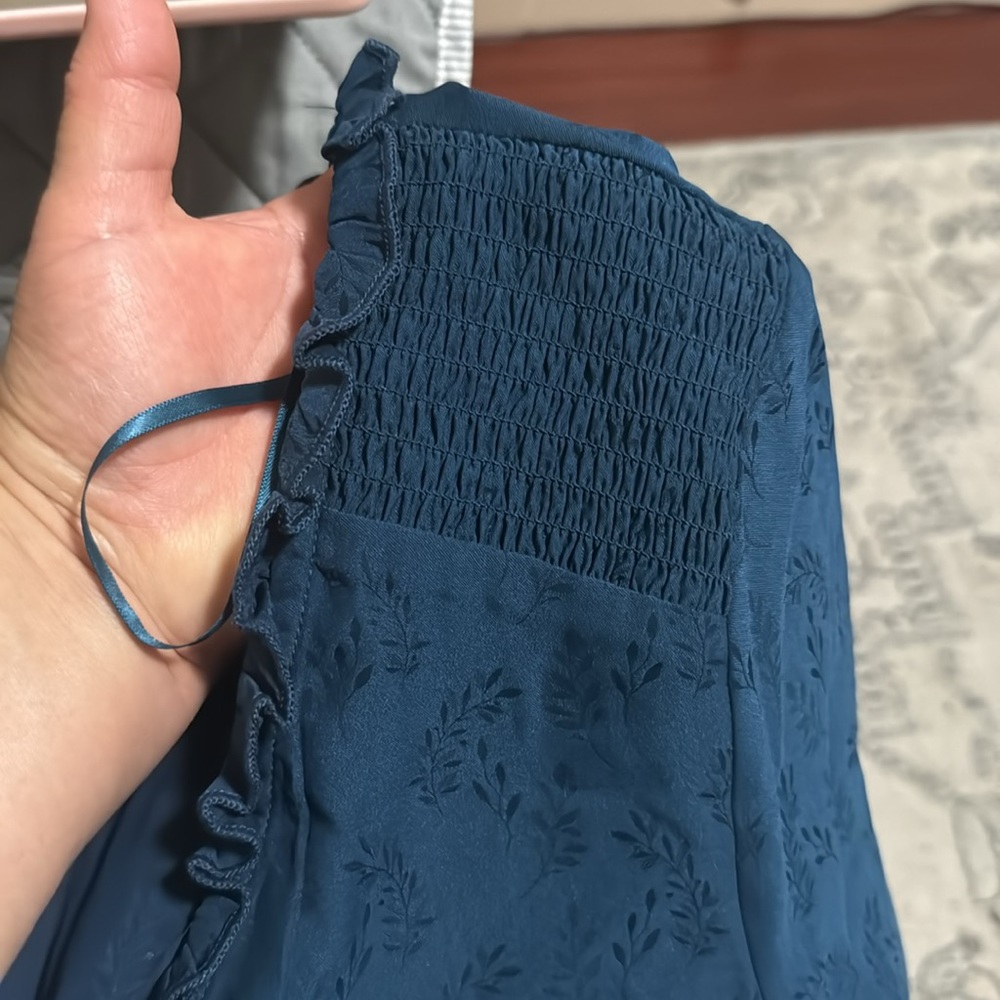 Aqua Rufled dress, - Picture 9 of 9